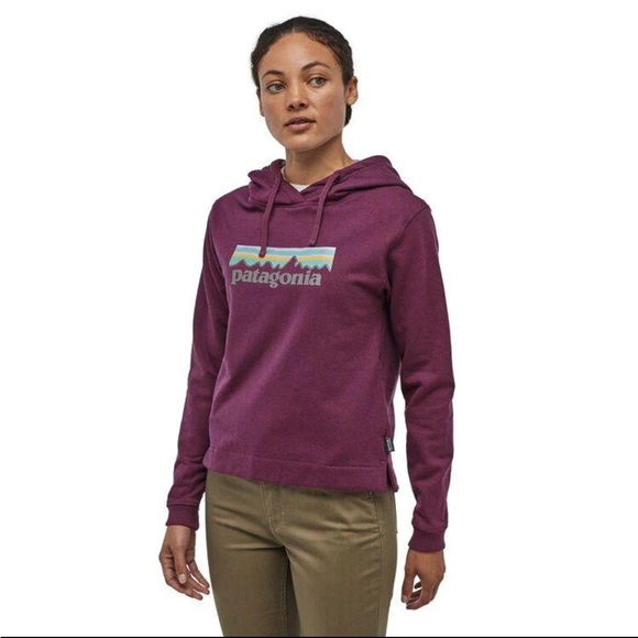 purple patagonia hoodie